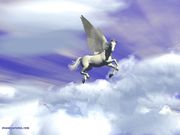 Cheval volant en 3D (1024x768px)
