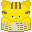 Chat jaune (32x32px)